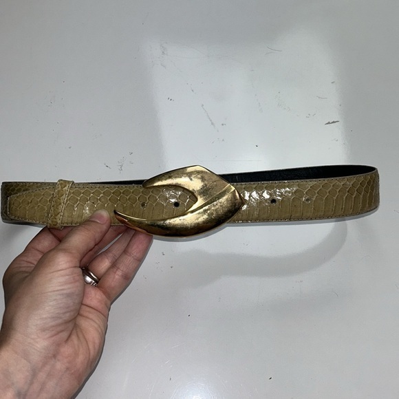 Morgan Taylor‎ vtg snake skin belt sz S - Picture 1 of 5